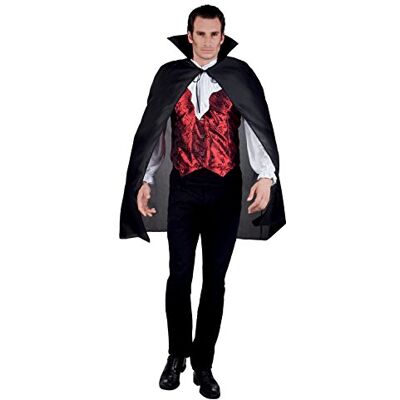 Boland Aptafêtes CS99108 Cape kostuum, nylon, zwart, maat 120 cm Boland Aptafêtes CS99108 Cape kostuum, nylon, zwart, maat 120 cm