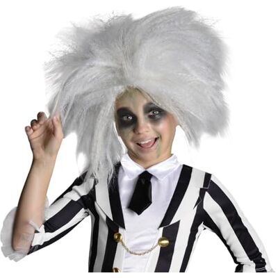 RUBIE'S Rubies Beetlejuice kinderpruik, wit RUBIE'S Rubies Beetlejuice kinderpruik, wit