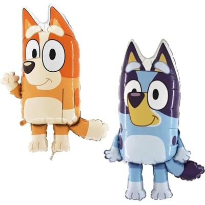 Toyland ® Set van 2 blauwe folieballonnen van 81,3 cm 1 blauwe ballon en 1 folieballon in de vorm van een bingofiguur Toyland ® Set van 2 blauwe folieballonnen van 81,3 cm 1 blauwe ballon en 1 folieballon in de vorm van een bingofiguur