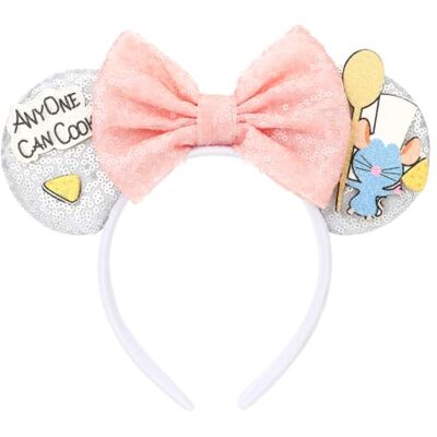 DRESHOW Muizenoren boog hoofdbanden pailletten party decoratie cosplay kostuum voor vrouwen DRESHOW Muizenoren boog hoofdbanden pailletten party decoratie cosplay kostuum voor vrouwen