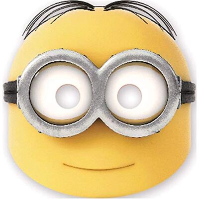 Procos Lovely Minions kartonnen maskers, meerkleurig, 5PR87187 Procos Lovely Minions kartonnen maskers, meerkleurig, 5PR87187