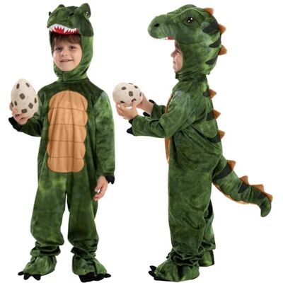 Spooktacular Creations Uniseks T-rex dinosauruskostuum voor kinderen, dinosaurus, jurk, rollenspel en cosplay (klein (5-7 jaar)) Spooktacular Creations Uniseks T-rex dinosauruskostuum voor kinderen, dinosaurus, jurk, rollenspel en cosplay (klein (5-7 jaar))
