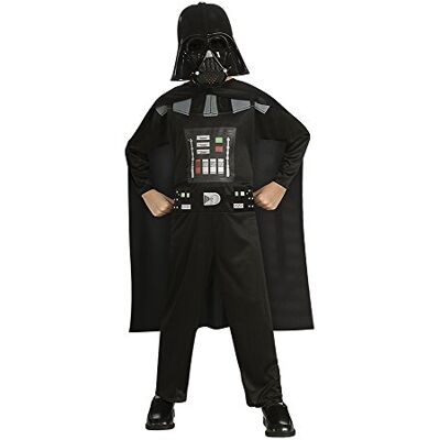 Star Wars Rubies Darth Vader Opp kostuum voor jongens of meisjes, overall bedrukt, kleur zwart, cape en masker, officieel Halloween, Kerstmis, carnaval en verjaardag Star Wars Rubies Darth Vader Opp kostuum voor jongens of meisjes, overall bedrukt, kleur zwart, cape en masker, officieel Halloween, Kerstmis, carnaval en verjaardag