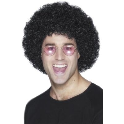 Smiffys Afropruik, zwart, Eén maat Smiffys Afropruik, zwart, Eén maat