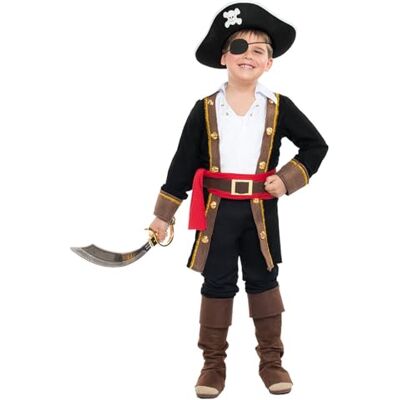 Boland Piratenkostuum voor kinderen, 6-delig, voor themafeest of carnaval, zeekostuum Boland Piratenkostuum voor kinderen, 6-delig, voor themafeest of carnaval, zeekostuum