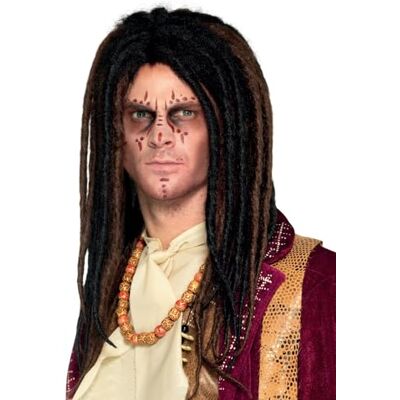 Smiffys Voodoo Deluxe Bruin Zwart Dreadlocks Pruik Smiffys Voodoo Deluxe Bruin Zwart Dreadlocks Pruik