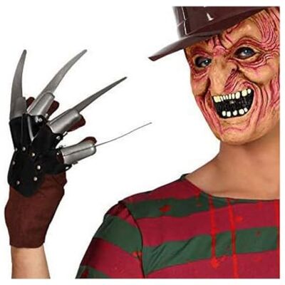 ATOSA 38968 Unisex Halloween handschoenen volwassenen bruin/zilver ATOSA 38968 Unisex Halloween handschoenen volwassenen bruin/zilver