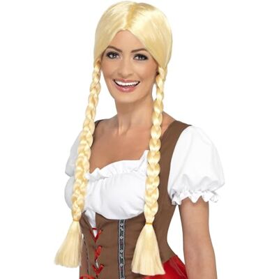 Smiffys Beierse schoonheid blonde gevlochten pruik Smiffys Beierse schoonheid blonde gevlochten pruik