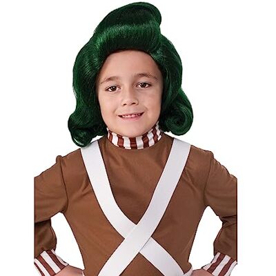 RUBIE'S Rubies Oompa Loompa Charlie kinderpruik en chocoladefabriek RUBIE'S Rubies Oompa Loompa Charlie kinderpruik en chocoladefabriek