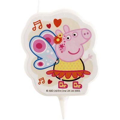 dekora Peppa Pig 2D verjaardagskaars dekora Peppa Pig 2D verjaardagskaars