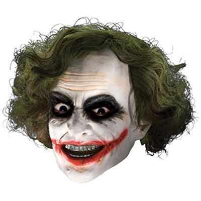 RUBIE'S 4526NS Officieel Joker Clown masker met haar, volwassenen, eenheidsmaat RUBIE'S 4526NS Officieel Joker Clown masker met haar, volwassenen, eenheidsmaat