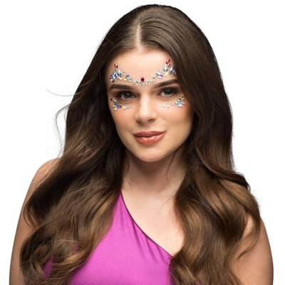 Boland Set van 3 zelfklevende lichaamssieraden van strass-steentjes voor gezicht en lichaam, ideaal voor carnaval, make-up of festivals Boland Set van 3 zelfklevende lichaamssieraden van strass-steentjes voor gezicht en lichaam, ideaal voor carnaval, make-up of festivals