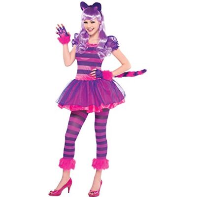 amscan Dier klassiek kattenkostuum Chesire van 4 tot 6 jaar, roze en paars, 4-6 jaar (9908467) amscan Dier klassiek kattenkostuum Chesire van 4 tot 6 jaar, roze en paars, 4-6 jaar (9908467)
