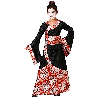 ATOSA Geisha kimono kostuum zwart voor meisjes van 5 tot 6 jaar ATOSA Geisha kimono kostuum zwart voor meisjes van 5 tot 6 jaar