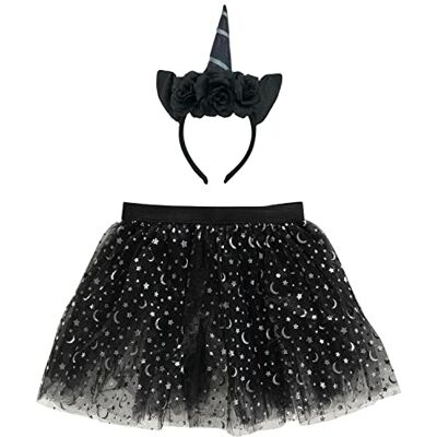 amscan 9918109 Donkere eenhoorn kostuum voor volwassenen Zwarte tutu en hoornhoofdband amscan 9918109 Donkere eenhoorn kostuum voor volwassenen Zwarte tutu en hoornhoofdband
