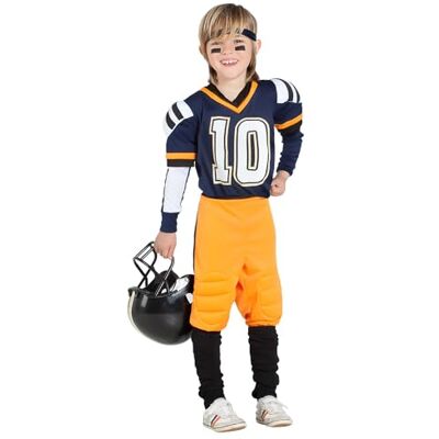 Boland Amerikaans voetbalkostuum voor kinderen, 6-delig, kostuum voor themafeest, Halloween, carnaval, superbowl Boland Amerikaans voetbalkostuum voor kinderen, 6-delig, kostuum voor themafeest, Halloween, carnaval, superbowl
