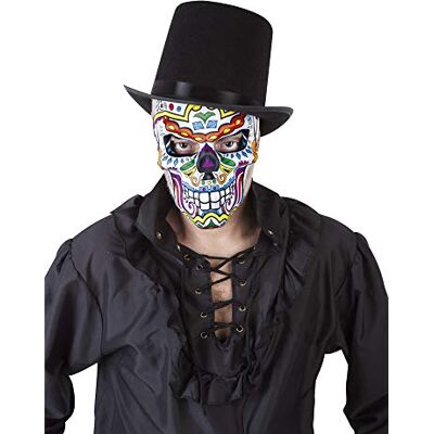 RUBIE'S Rubies Katrin Skull masker voor volwassenen, skeletmasker voor de dag van de doden, officieel Halloween, carnaval en feestjes RUBIE'S Rubies Katrin Skull masker voor volwassenen, skeletmasker voor de dag van de doden, officieel Halloween, carnaval en feestjes