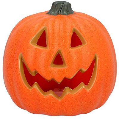 Boland 72321 Led-pompoen, grootte 20 cm, met batterijen, ledlicht, decoratie voor Halloween, carnaval of themafeest, oranje Boland 72321 Led-pompoen, grootte 20 cm, met batterijen, ledlicht, decoratie voor Halloween, carnaval of themafeest, oranje