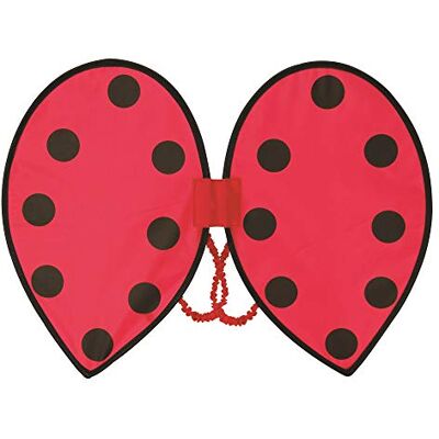 Bristol Novelty Schattige rode en zwarte lieveheersbeestjesvleugels voor kinderen (1 stuk) perfect accessoire voor verkleedpartijen, kostuumfeesten, simulatiespellen enz Bristol Novelty Schattige rode en zwarte lieveheersbeestjesvleugels voor kinderen (1 stuk) perfect accessoire voor verkleedpartijen, kostuumfeesten, simulatiespellen enz