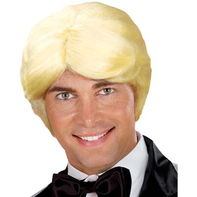 W WIDMANN MILANO Party Fashion Widmann 6145C Claude Francois, blond, kunsthaarpruik, disco, themafeest, carnaval W WIDMANN MILANO Party Fashion Widmann 6145C Claude Francois, blond, kunsthaarpruik, disco, themafeest, carnaval