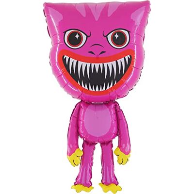 Toyland 94 cm reuzenfolieballon roze monster Halloween / feestballonnen voor kinderen Toyland 94 cm reuzenfolieballon roze monster Halloween / feestballonnen voor kinderen