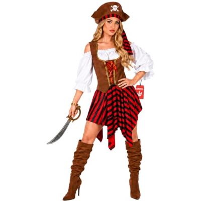 Fun Shack Morph Piratenkostuum voor dames, piratenkostuum voor dames, Halloween-kostuum voor volwassenen, carnavalskostuum, volwassenen, XL Fun Shack Morph Piratenkostuum voor dames, piratenkostuum voor dames, Halloween-kostuum voor volwassenen, carnavalskostuum, volwassenen, XL