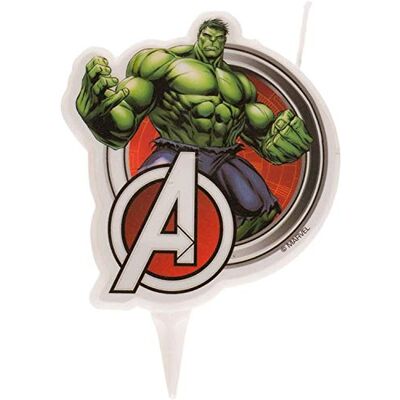 dekora Originele verjaardagskaarsen, 2D verjaardagskaars van Hulk voor kindertaarten 7,5 cm 346221 mediaan, meerkleurig dekora Originele verjaardagskaarsen, 2D verjaardagskaars van Hulk voor kindertaarten 7,5 cm 346221 mediaan, meerkleurig