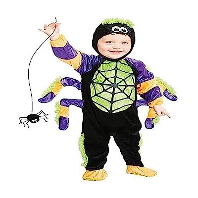 amscan Little Crawly Spider Halloween-kostuum 9907416 voor kinderen, 4-5 jaar amscan Little Crawly Spider Halloween-kostuum 9907416 voor kinderen, 4-5 jaar