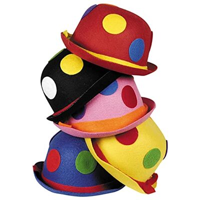 Boland BOL04006 Clown Binky Bowler Haarassortiment Boland BOL04006 Clown Binky Bowler Haarassortiment