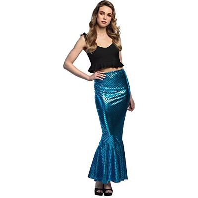 Boland 51032 Zeemeerminrok maat M Rok met schubbenpatroon carnavalskostuum voor dames nixenkostuum voor carnaval, themafeest en JGA meerkleurig Boland 51032 Zeemeerminrok maat M Rok met schubbenpatroon carnavalskostuum voor dames nixenkostuum voor carnaval, themafeest en JGA meerkleurig