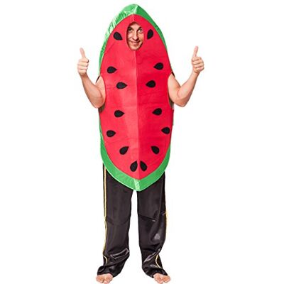 EraSpooky Voedselkostuum, fruit, watermeloen, kostuum, carnaval, Halloween, party, grappige outfit voor mannen en vrouwen EraSpooky Voedselkostuum, fruit, watermeloen, kostuum, carnaval, Halloween, party, grappige outfit voor mannen en vrouwen