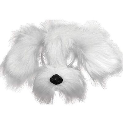 Bristol Novelty EM358 Hondenmasker met geluid op hoofdband, wit, Eén maat Bristol Novelty EM358 Hondenmasker met geluid op hoofdband, wit, Eén maat