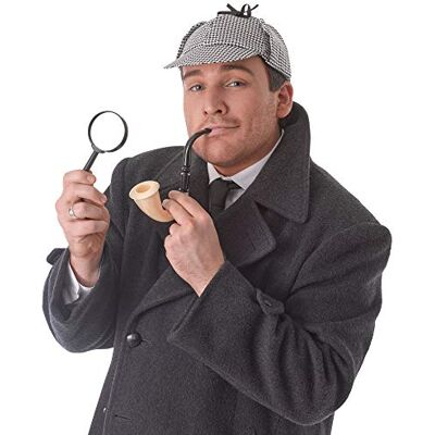 Bristol Novelty Detective kostuumset, meerkleurig, eenheidsmaat (DS121), Halloween, carnaval Bristol Novelty Detective kostuumset, meerkleurig, eenheidsmaat (DS121), Halloween, carnaval