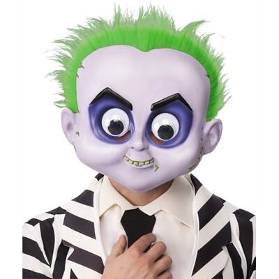 RUBIE'S Rubies Beetlejuice Googleeyes masker, uniseks, voor volwassenen en kinderen, kostuumaccessoires, licentie, Beetlejuice voor Halloween, carnaval en cosplay RUBIE'S Rubies Beetlejuice Googleeyes masker, uniseks, voor volwassenen en kinderen, kostuumaccessoires, licentie, Beetlejuice voor Halloween, carnaval en cosplay