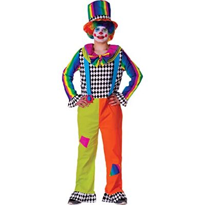 Dress Up America Déguisement Jolly Pitre Adulte pour Homme – Ensemble de Costume Clown pour Événements et Fêtes Dress Up America Déguisement Jolly Pitre Adulte pour Homme – Ensemble de Costume Clown pour Événements et Fêtes