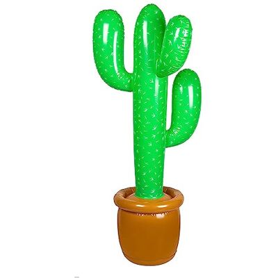 Boland 54426 opblaasbare cactus, 86 cm, waterspeelgoed, decoratie, zwembadfeestdecoratie, zomerfeest en themafeest Boland 54426 opblaasbare cactus, 86 cm, waterspeelgoed, decoratie, zwembadfeestdecoratie, zomerfeest en themafeest
