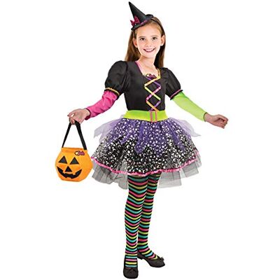 Ciao Barbie heks kleurrijke Halloween Special Edition kostuum meisje (maat 4-5 jaar), 11659.4-5 Ciao Barbie heks kleurrijke Halloween Special Edition kostuum meisje (maat 4-5 jaar), 11659.4-5
