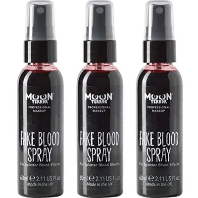 Moon Terror Pro FX Valse bloedspray SFX make-up voor Halloween Zombie Theater Speciaal effect Rood 60 ml (3 stuks) Moon Terror Pro FX Valse bloedspray SFX make-up voor Halloween Zombie Theater Speciaal effect Rood 60 ml (3 stuks)