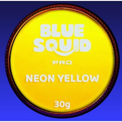 Blue Squid PRO Professionele gezichtsverf op waterbasis voor unieke taart, SFX make-up voor kinderen en volwassenen, Halloween-verf voor kinderen en kinderen, neongeel, 30 g Blue Squid PRO Professionele gezichtsverf op waterbasis voor unieke taart, SFX make-up voor kinderen en volwassenen, Halloween-verf voor kinderen en kinderen, neongeel, 30 g