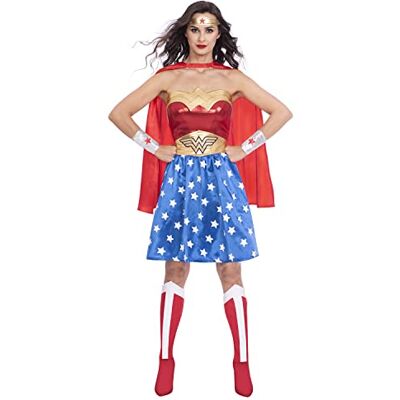 amscan DC Comics 9915556 Wonder Woman dameskostuum, maat 46 48 amscan DC Comics 9915556 Wonder Woman dameskostuum, maat 46 48