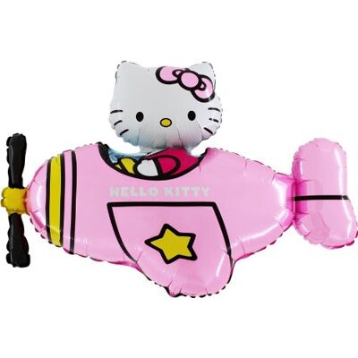 Toyland ® 37 inch Hello Kitty roze vliegtuigfolieballon feestdecoraties Toyland ® 37 inch Hello Kitty roze vliegtuigfolieballon feestdecoraties