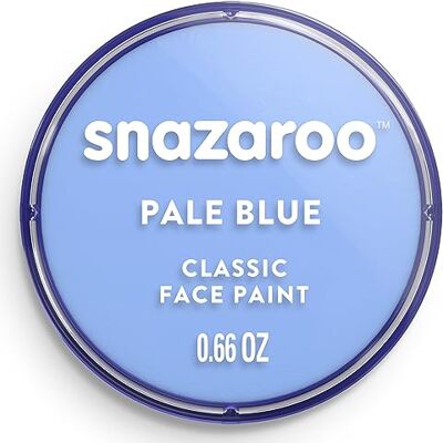 Snazaroo Verf voor gezicht en lichaam, make-up voor gezicht en vermomming, voor kinderen en volwassenen, schmink, 18 ml, lichtblauw Snazaroo Verf voor gezicht en lichaam, make-up voor gezicht en vermomming, voor kinderen en volwassenen, schmink, 18 ml, lichtblauw