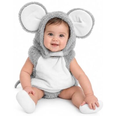 Dress Up America Baby Squeaky Mouse Halloween Pretend Play kostuum – mooie verkleedset voor rol Dress Up America Baby Squeaky Mouse Halloween Pretend Play kostuum – mooie verkleedset voor rol