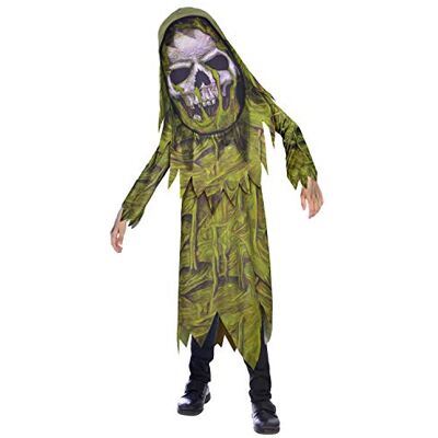 amscan 9907130 zombiekostuum, capuchonjurk met masker, maraisskelet, horrorkostuum, themafeest, carnaval, Halloween amscan 9907130 zombiekostuum, capuchonjurk met masker, maraisskelet, horrorkostuum, themafeest, carnaval, Halloween