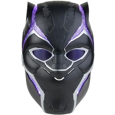Marvel Hasbro Legends Black Panther Premium elektronische hoofdtelefoon met lichteffecten en intrekbare lenzen, zwart Marvel Hasbro Legends Black Panther Premium elektronische hoofdtelefoon met lichteffecten en intrekbare lenzen, zwart
