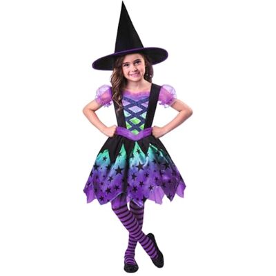 amscan Kostuum voor kinderen, meisjes, jongeren, heks, Hallowe amscan Kostuum voor kinderen, meisjes, jongeren, heks, Hallowe