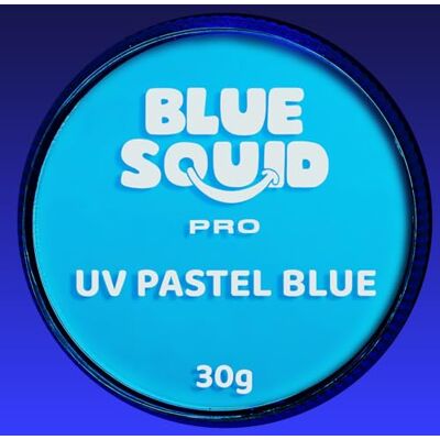 Blue Squid PRO Gezichtsverf, professionele verf op waterbasis voor unieke taart, SFX make-up voor kinderen en volwassenen, Halloween-verf voor kinderen en kinderen, pastelblauw UV Blue Squid PRO Gezichtsverf, professionele verf op waterbasis voor unieke taart, SFX make-up voor kinderen en volwassenen, Halloween-verf voor kinderen en kinderen, pastelblauw UV