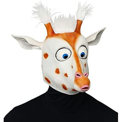 W WIDMANN MILANO Party Fashion Widmann 03303 Giraffenmasker met enorme ogen en pluche haar, dierenmasker, carnaval, themafeest W WIDMANN MILANO Party Fashion Widmann 03303 Giraffenmasker met enorme ogen en pluche haar, dierenmasker, carnaval, themafeest