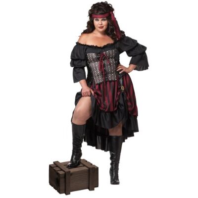 California Costumes Womens piratenkostuum (plus maat) jurk 16 tot 18 California Costumes Womens piratenkostuum (plus maat) jurk 16 tot 18
