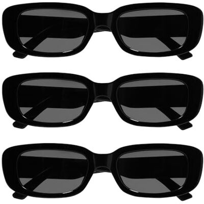Boland 3 paar Techno partybrillen voor volwassenen, zonder sterkte voor festival, carnaval, kostuums of themafeesten Boland 3 paar Techno partybrillen voor volwassenen, zonder sterkte voor festival, carnaval, kostuums of themafeesten